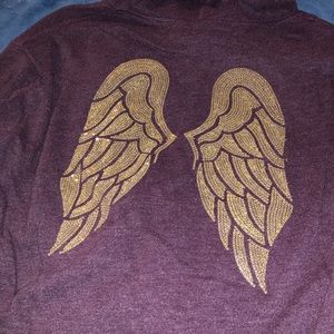 Victoria’s Secret bling angel wing hoodie